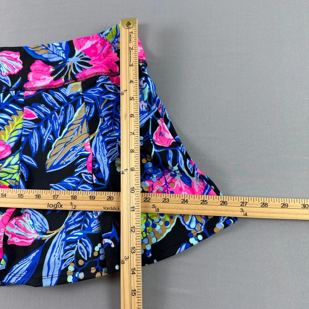 Lilly Pulitzer San Remo Luxletic Floral Skort & Sport Bra Top Set Women's Large